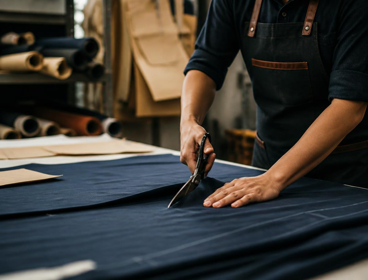Corte y confección de prendas en el taller